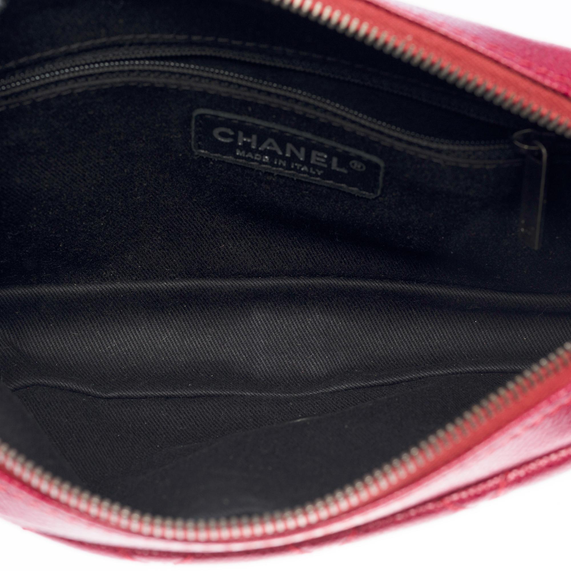 NEW Chanel Classic Chanel double flap shoulder bag in red caviar quilted leather, SHW