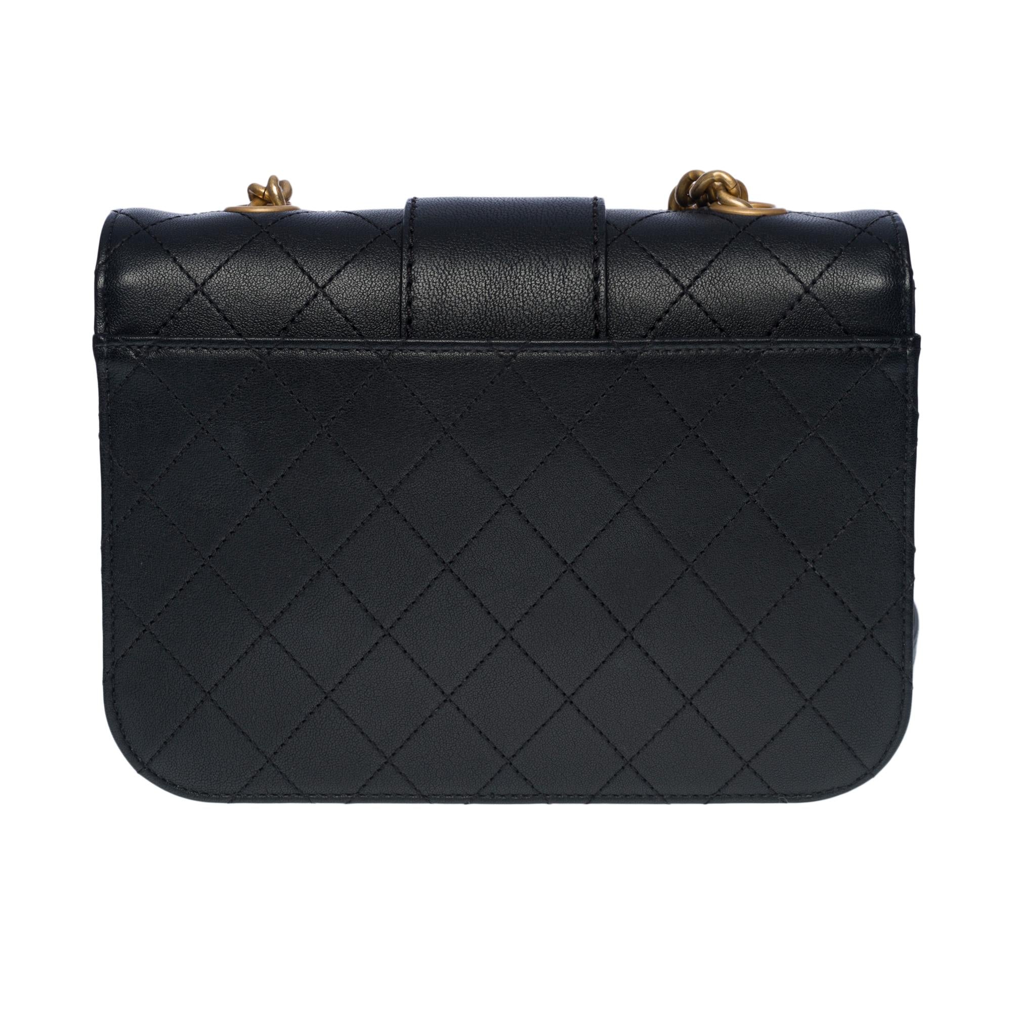 NEW Limited Edition Classic Chanel Black Calfskin Shoulder Bag, GHW