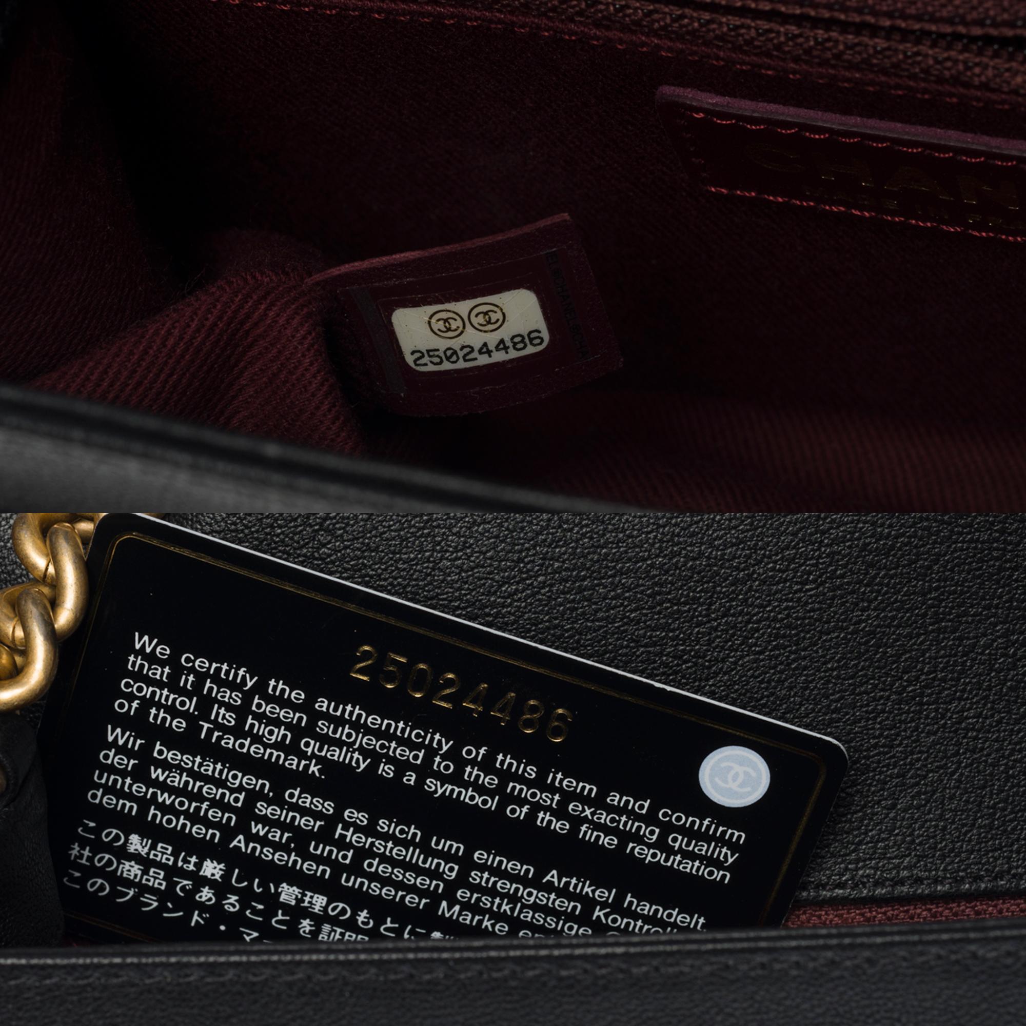 NEW Limited Edition Classic Chanel Black Calfskin Shoulder Bag, GHW