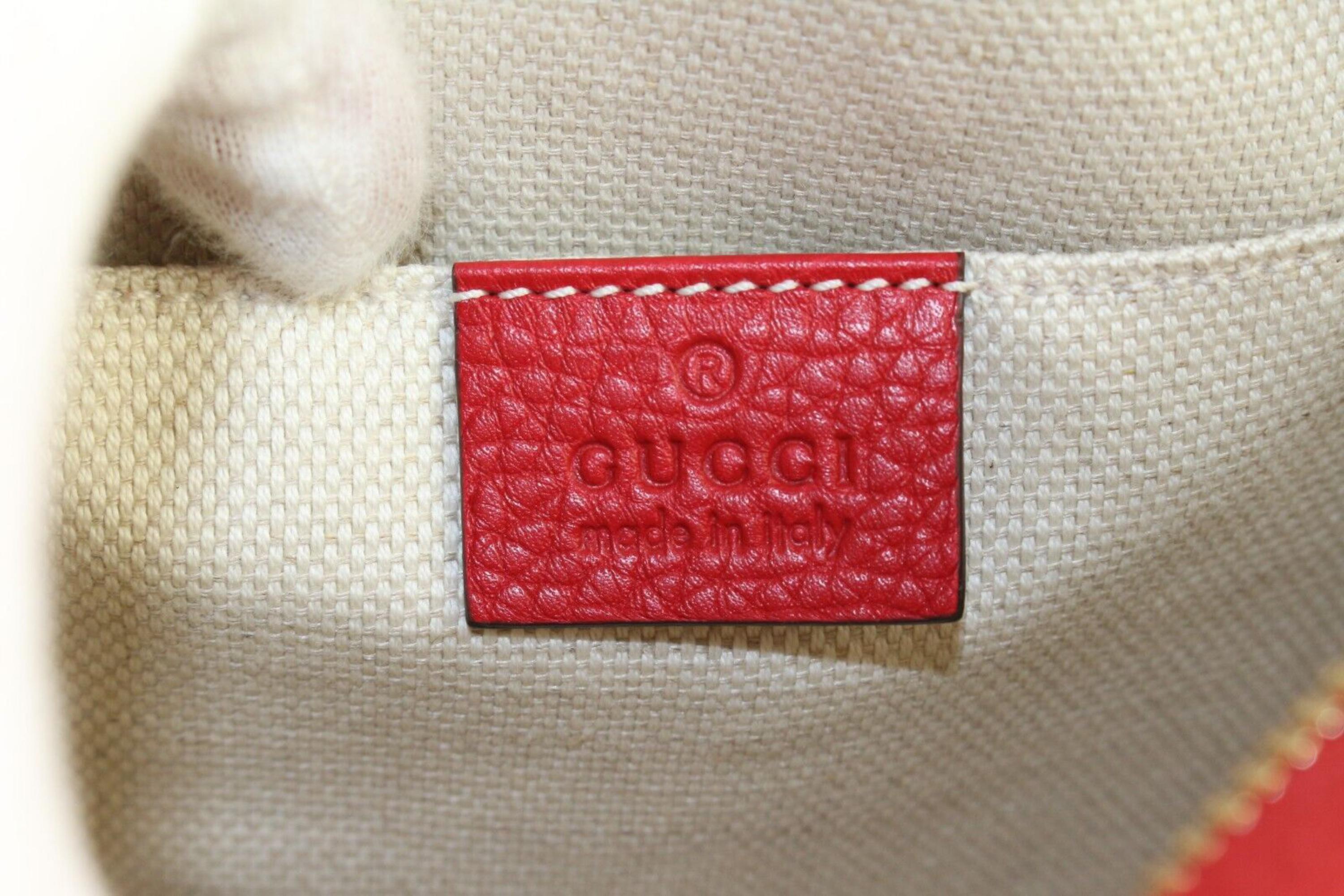 Gucci - Disco Soho Crossbody aus rotem Kieselsteinen-Leder von Gucci