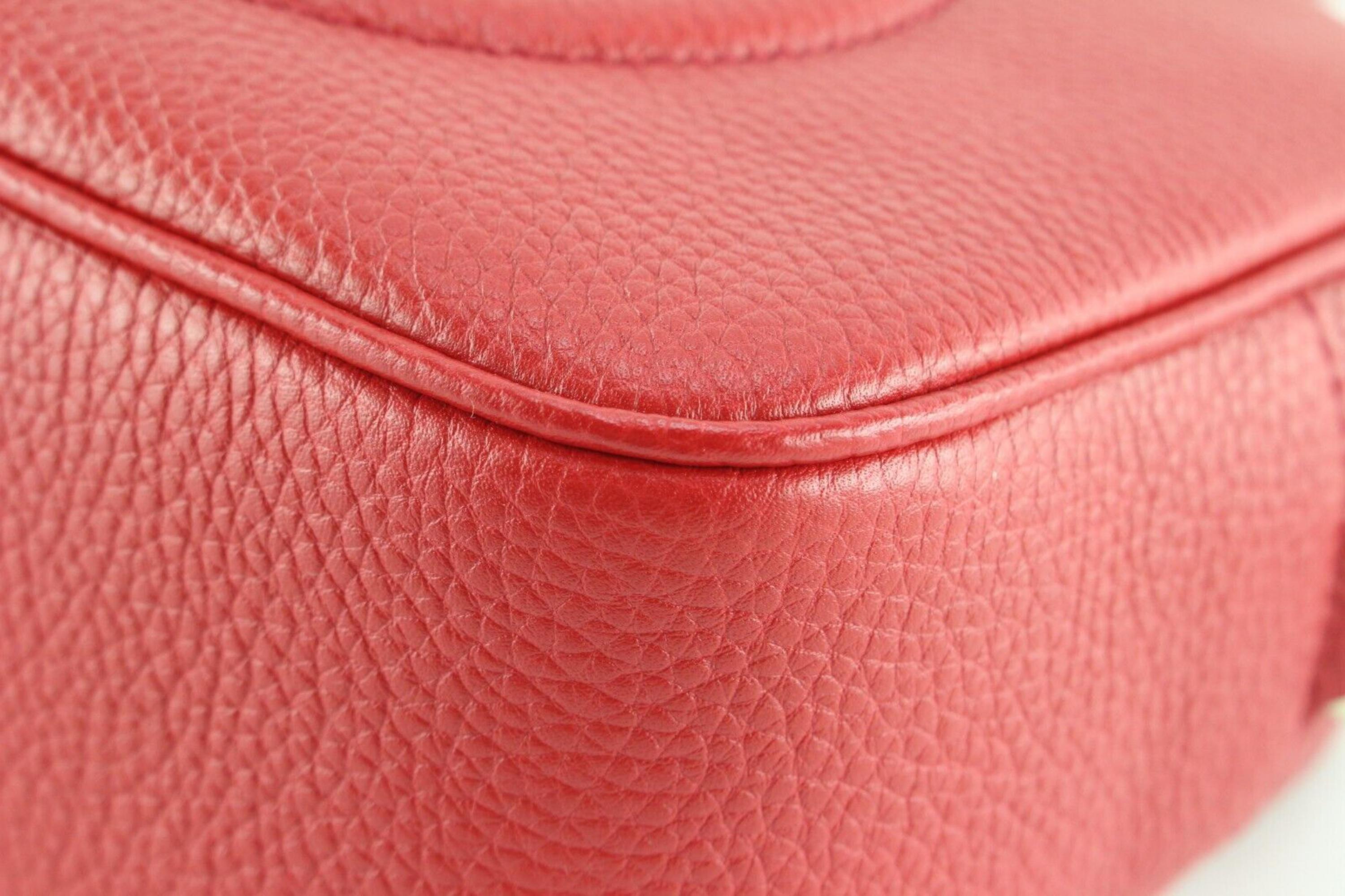 Gucci - Disco Soho Crossbody aus rotem Kieselsteinen-Leder von Gucci