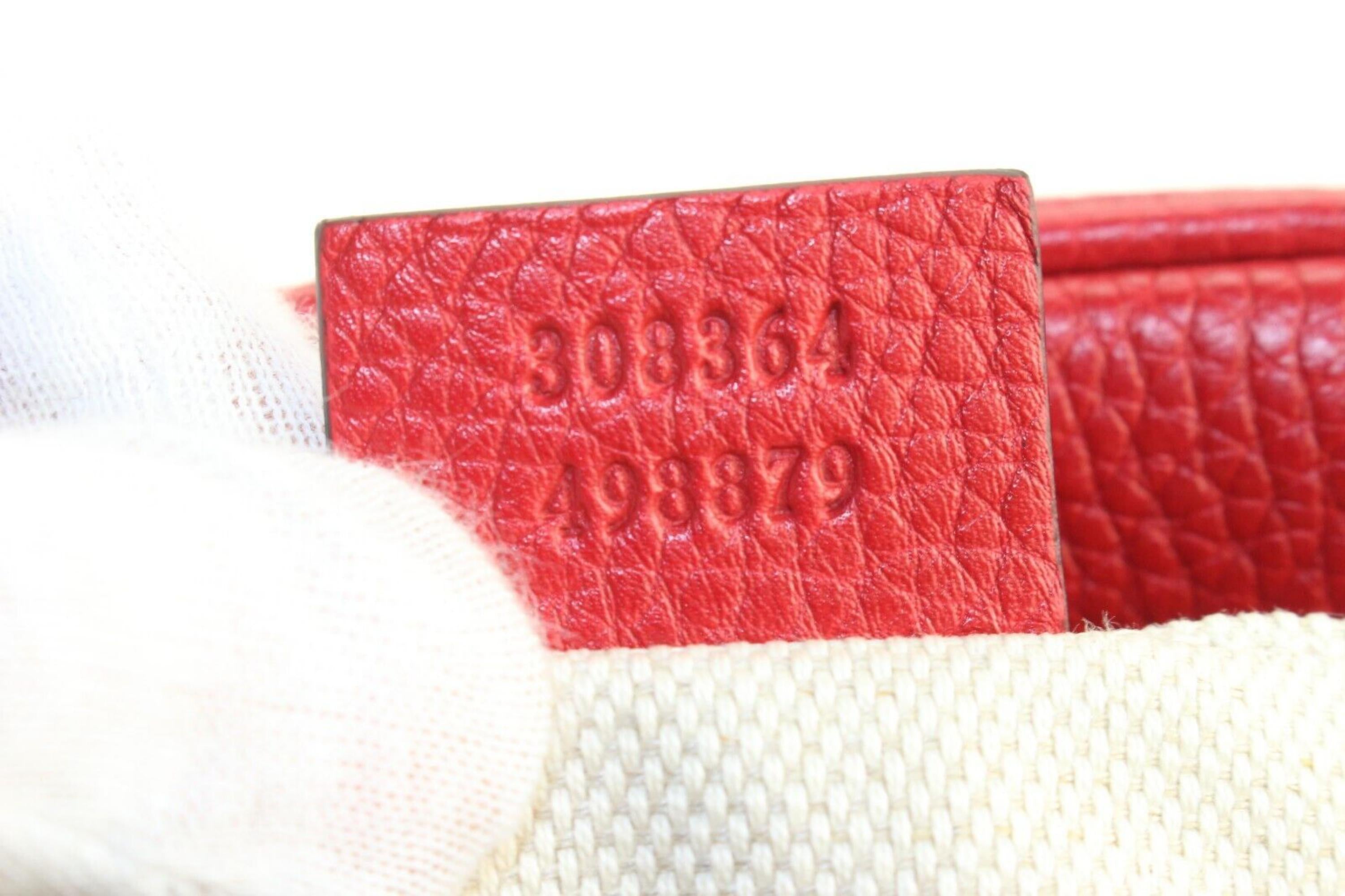 Gucci - Disco Soho Crossbody aus rotem Kieselsteinen-Leder von Gucci
