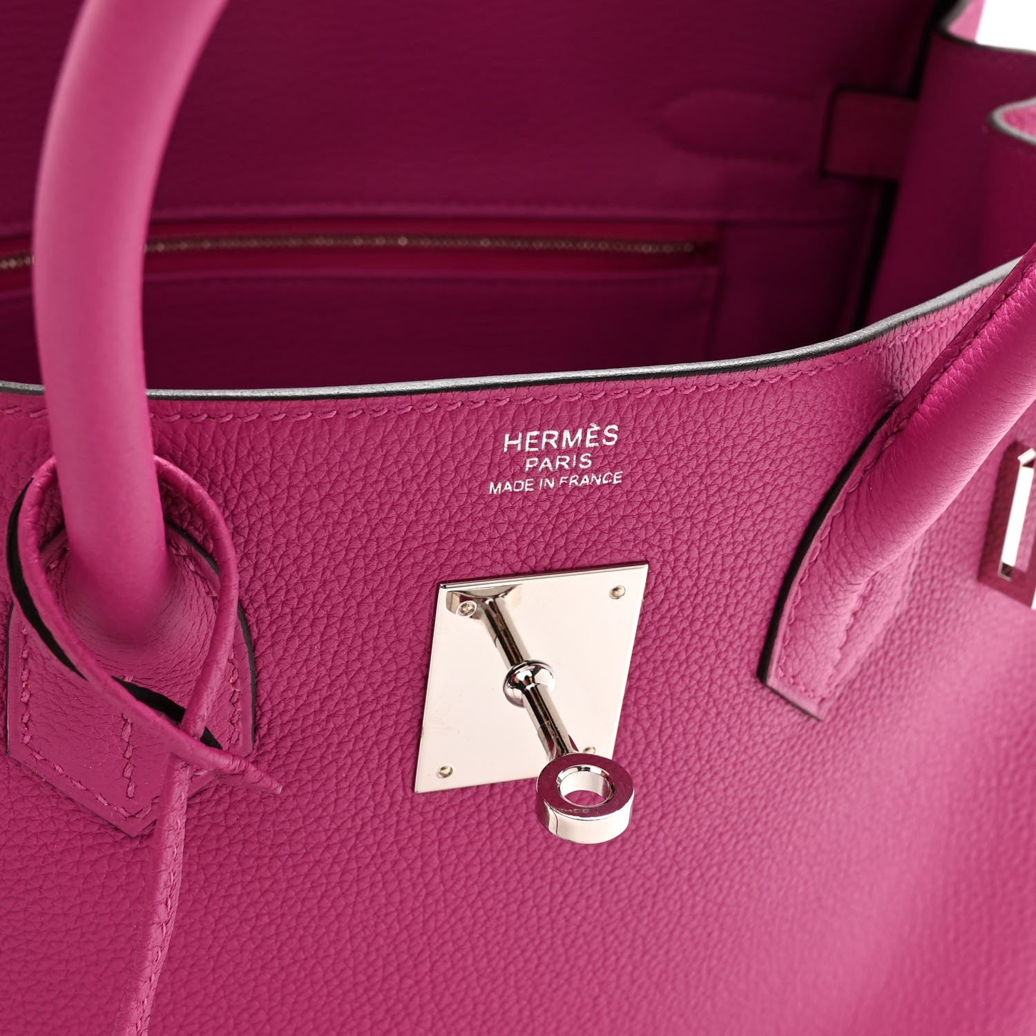 NEW Hermes Birkin Handbag Rose Pourpre Togo 30