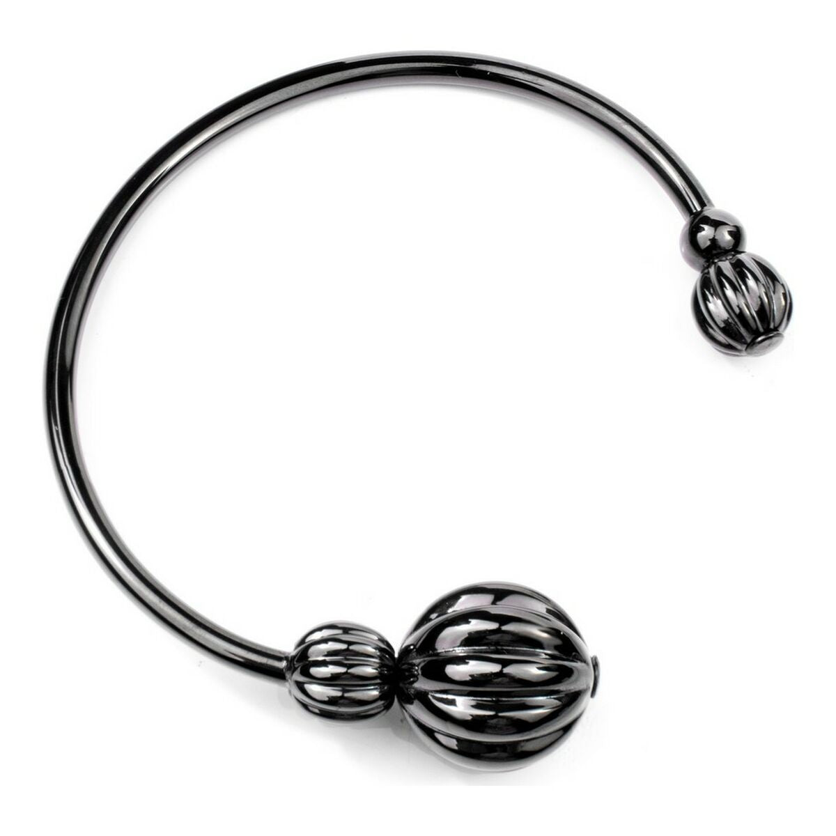 Folli Follie Armband Dames Folli Follie 1B17T002K Zwart Roestvrij Staal (6 Cm)
