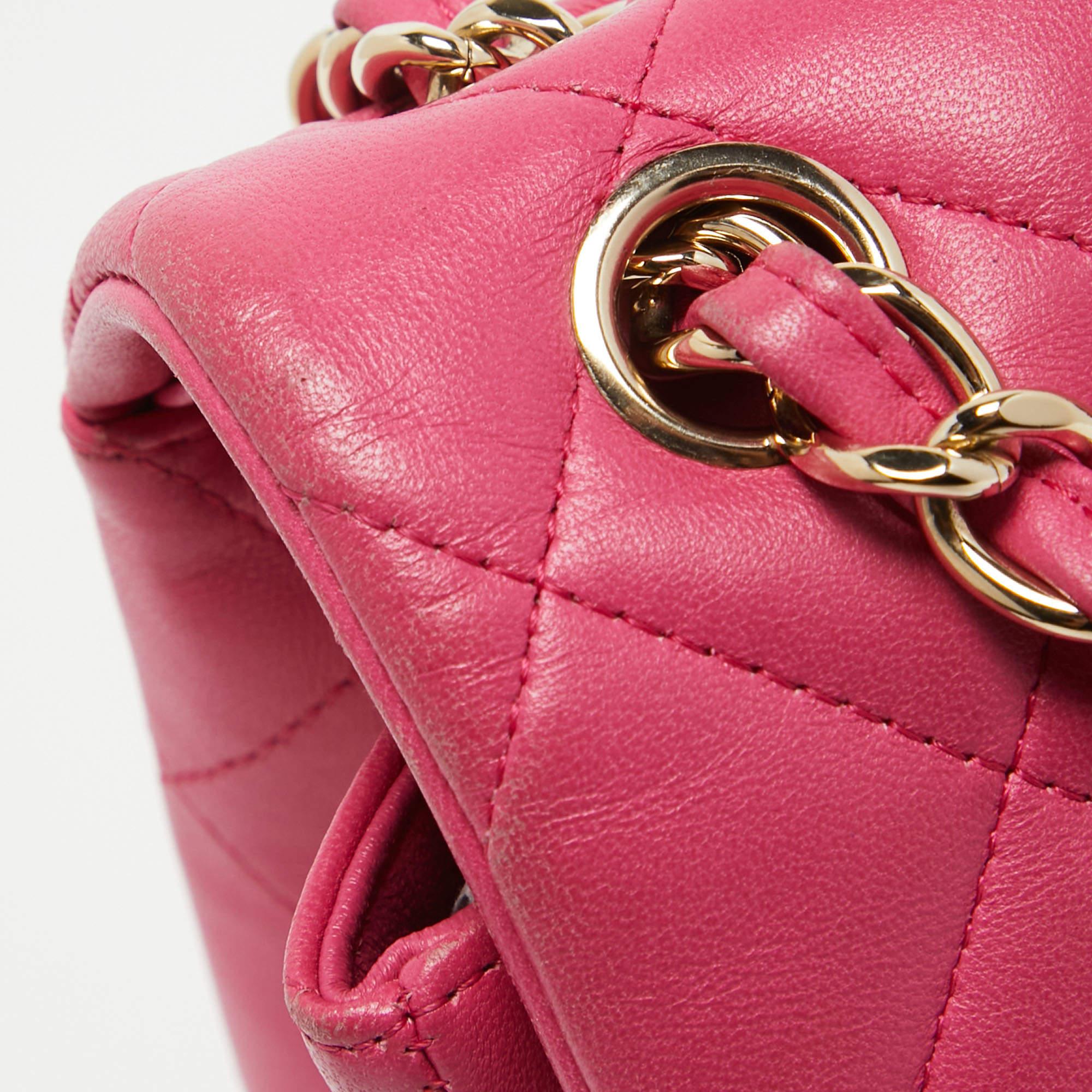 NEW Chanel Pink Quilted Leather Jumbo Classic Double Flap Bag