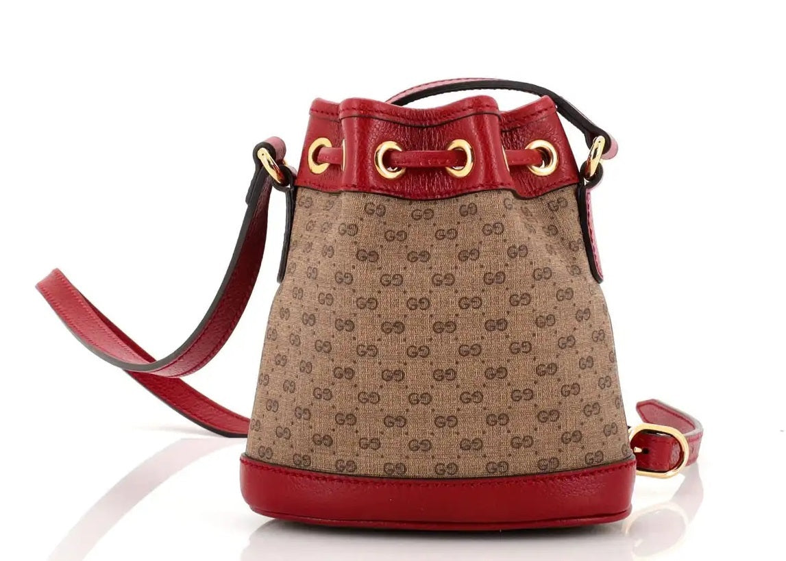 NEW Gucci Doraemon Bucket Bag Printed Mini GG Mini in coated canvas
