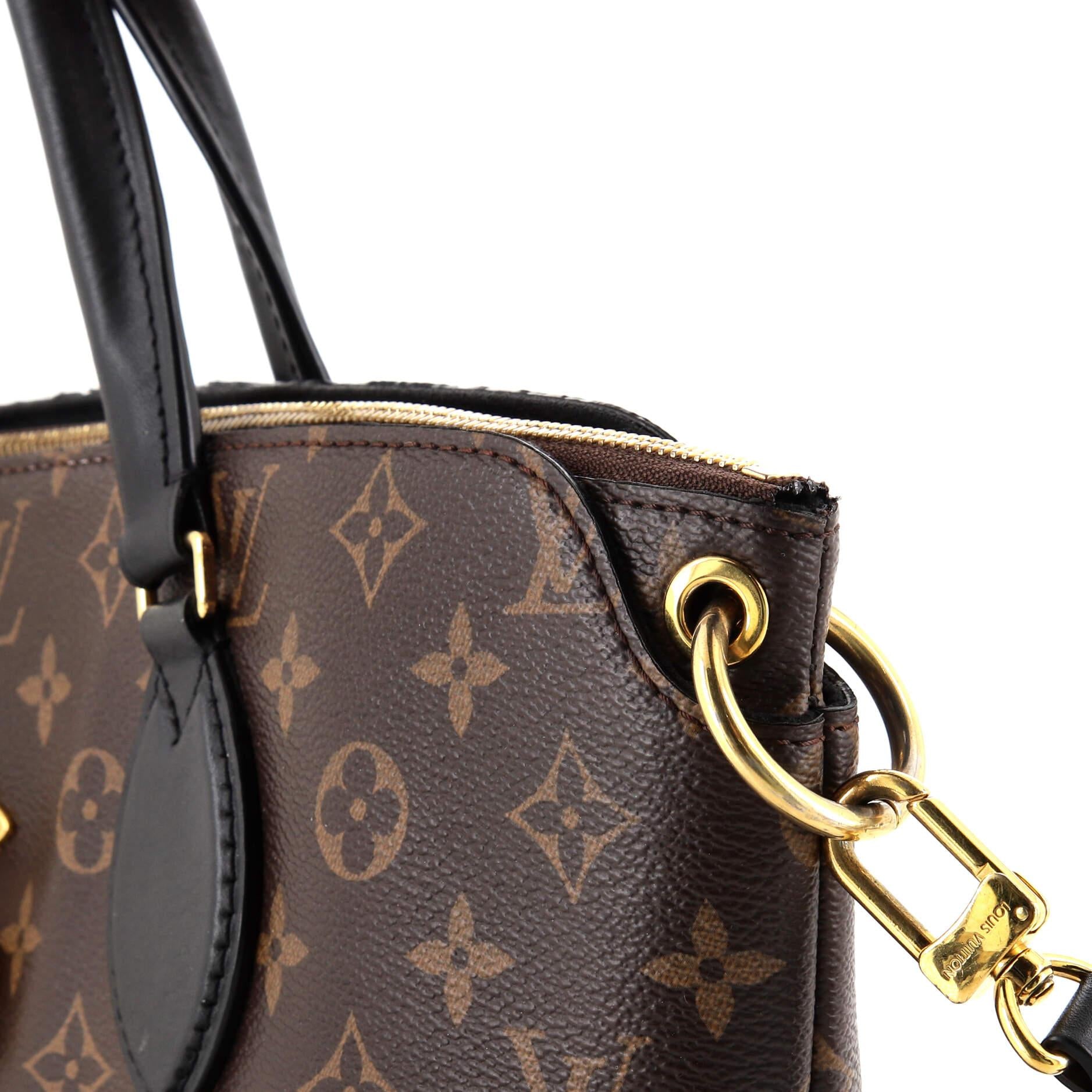 NEW Louis Vuitton floral zip tote in monogrammed canvas 