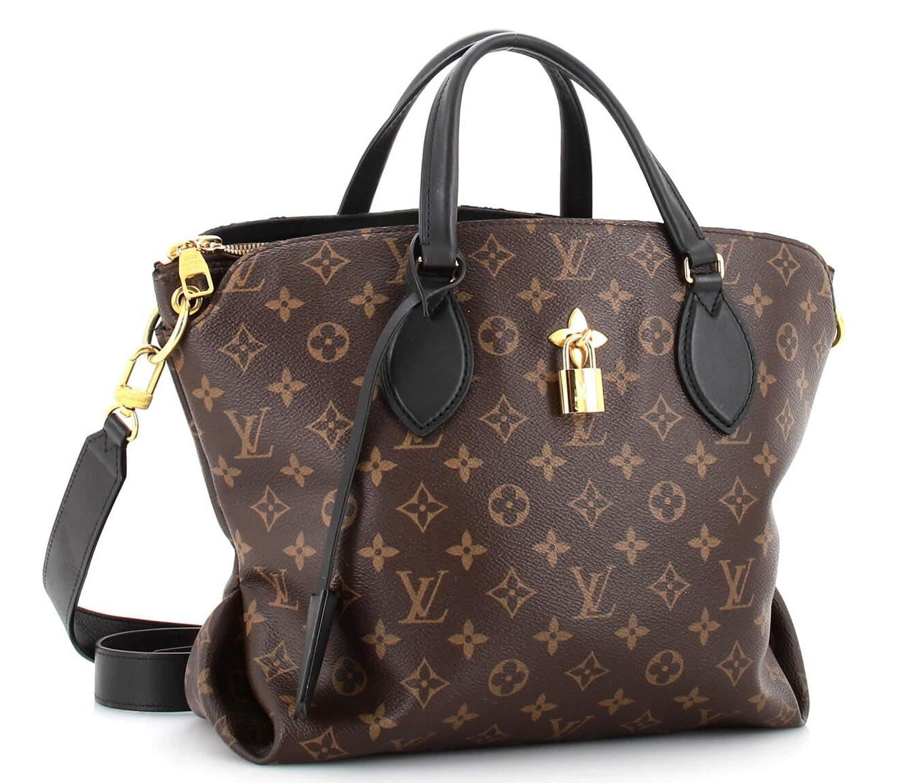 NEW Louis Vuitton floral zip tote in monogrammed canvas 