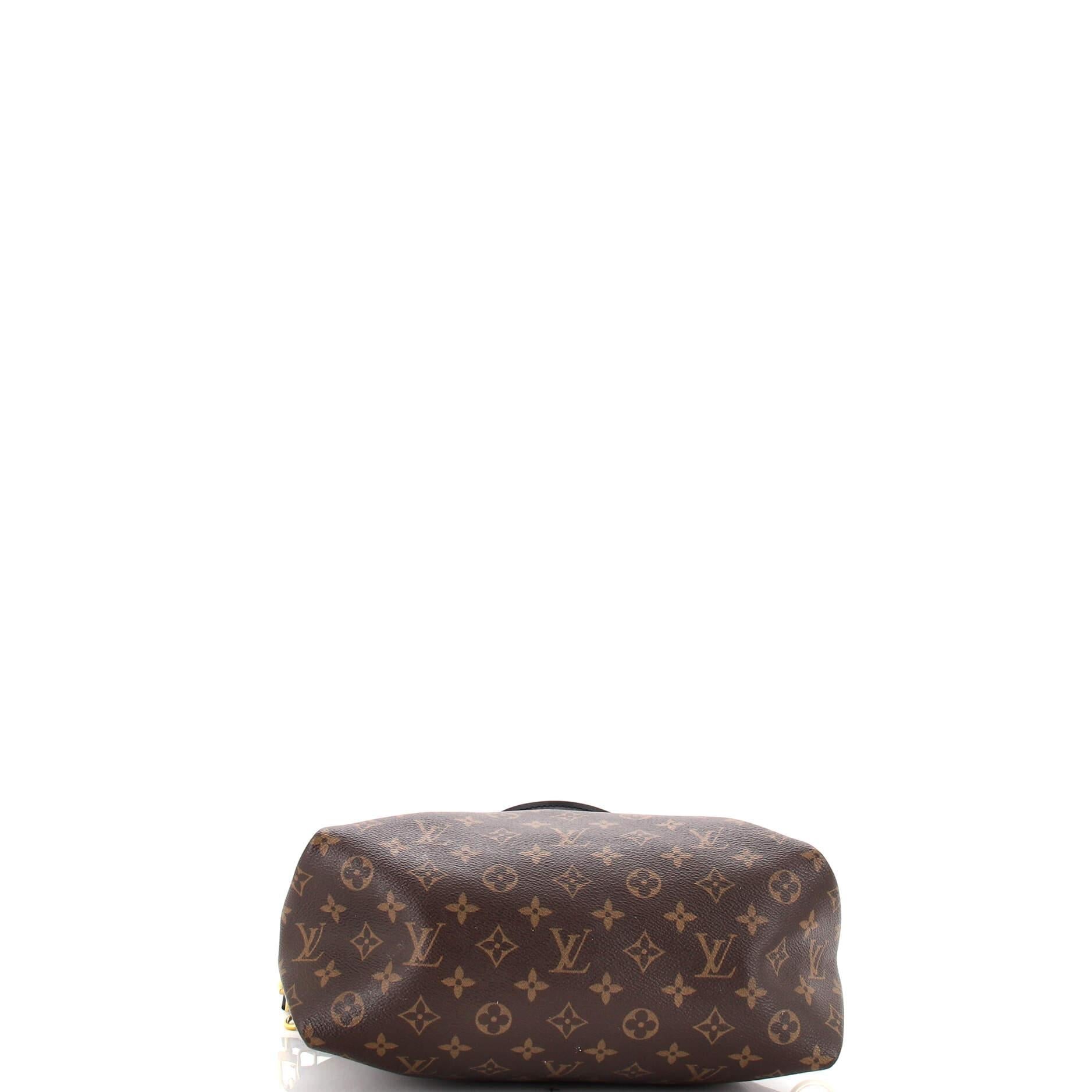 NEW Louis Vuitton floral zip tote in monogrammed canvas 