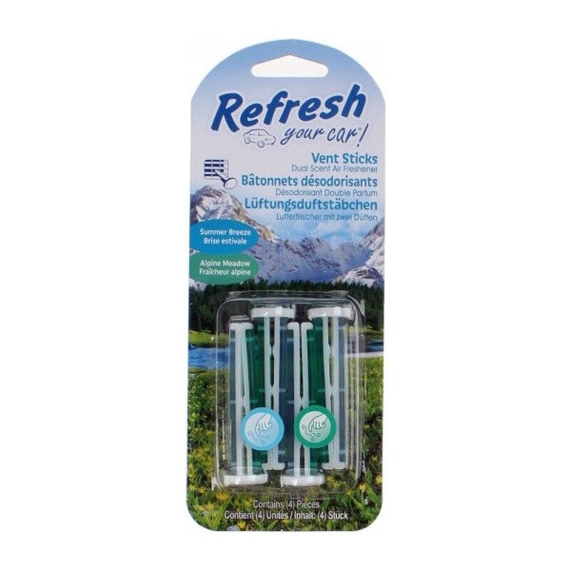 California Scents Auto Luchtverfrisser California Scents Vent Sticks Summer Breeze (2 Pcs)
