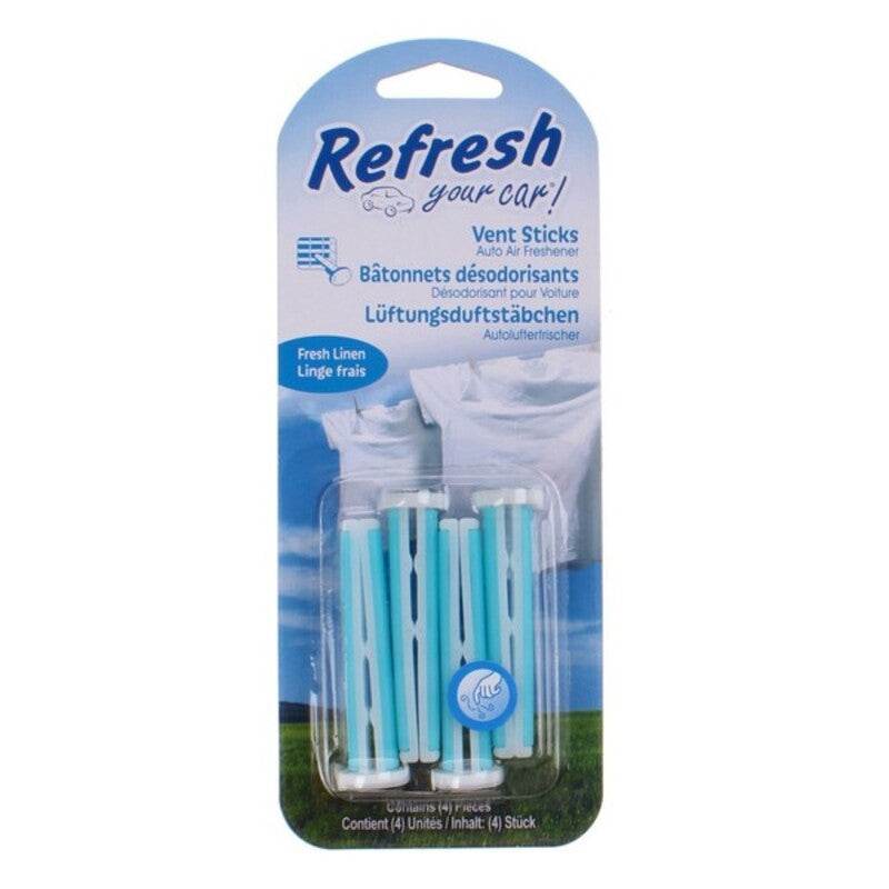 California Scents Auto Luchtverfrisser California Scents Vent Sticks Fresh Linen (2 Uds)